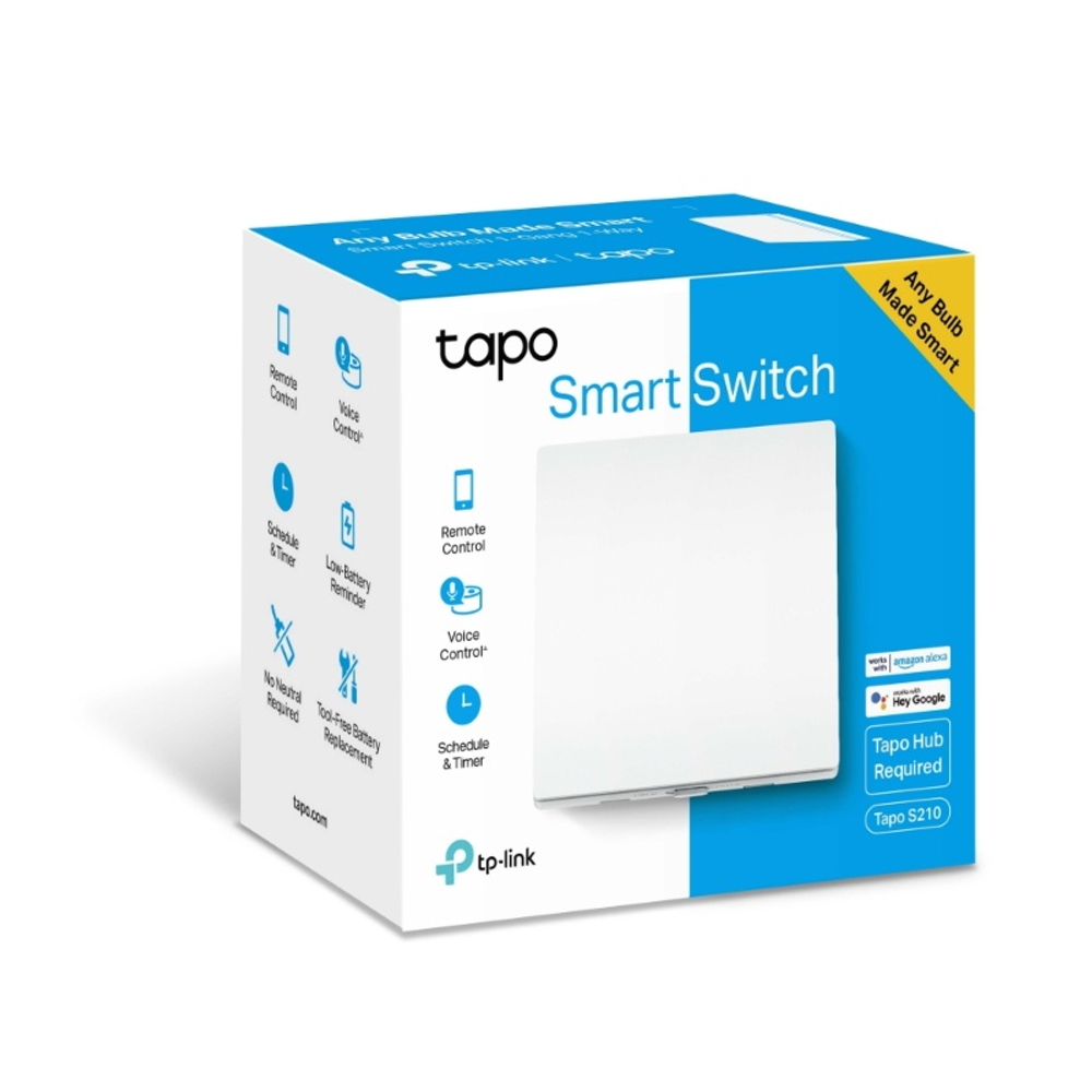 TP-Link Tapo S210 Умный одноклавишный выключатель на одно направление