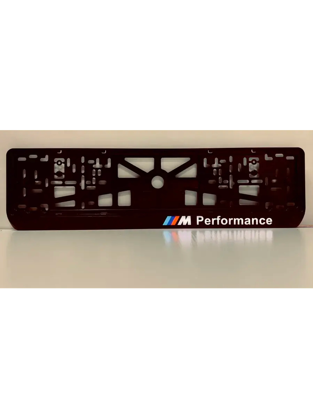Рамка для номера с подсветкой. BMW Performance с права