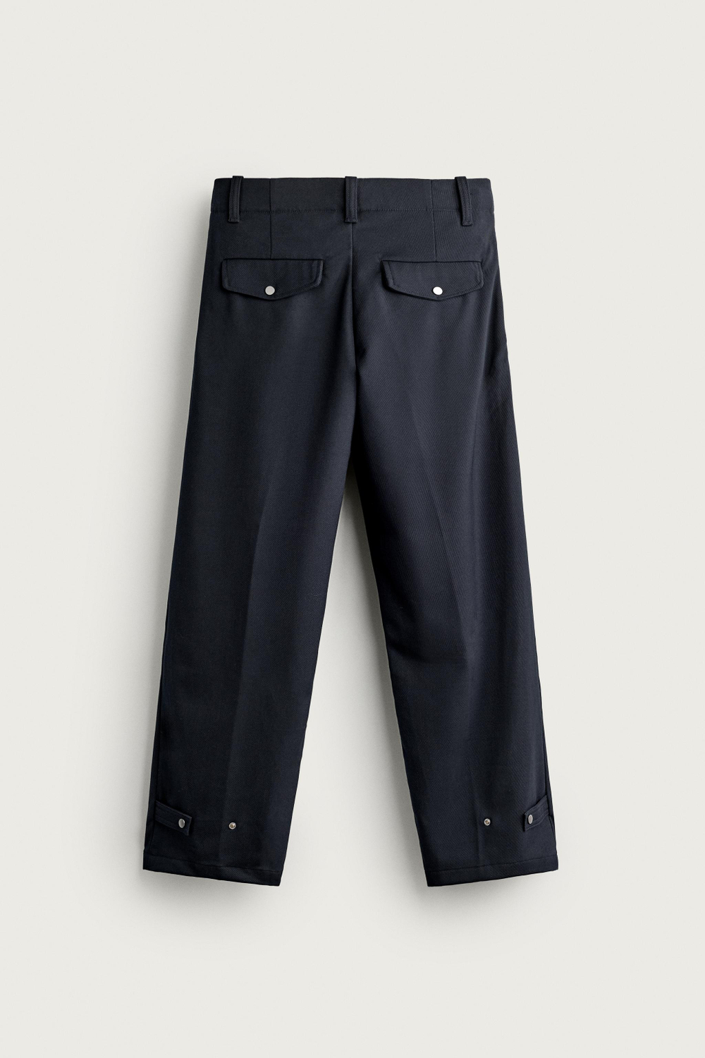 БРЮКИ STRAIGHT FIT С ХЛЯСТИКАМИ — ZARA
