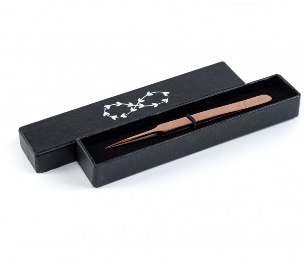 Пинцет прямой A Rose Gold Be Happy