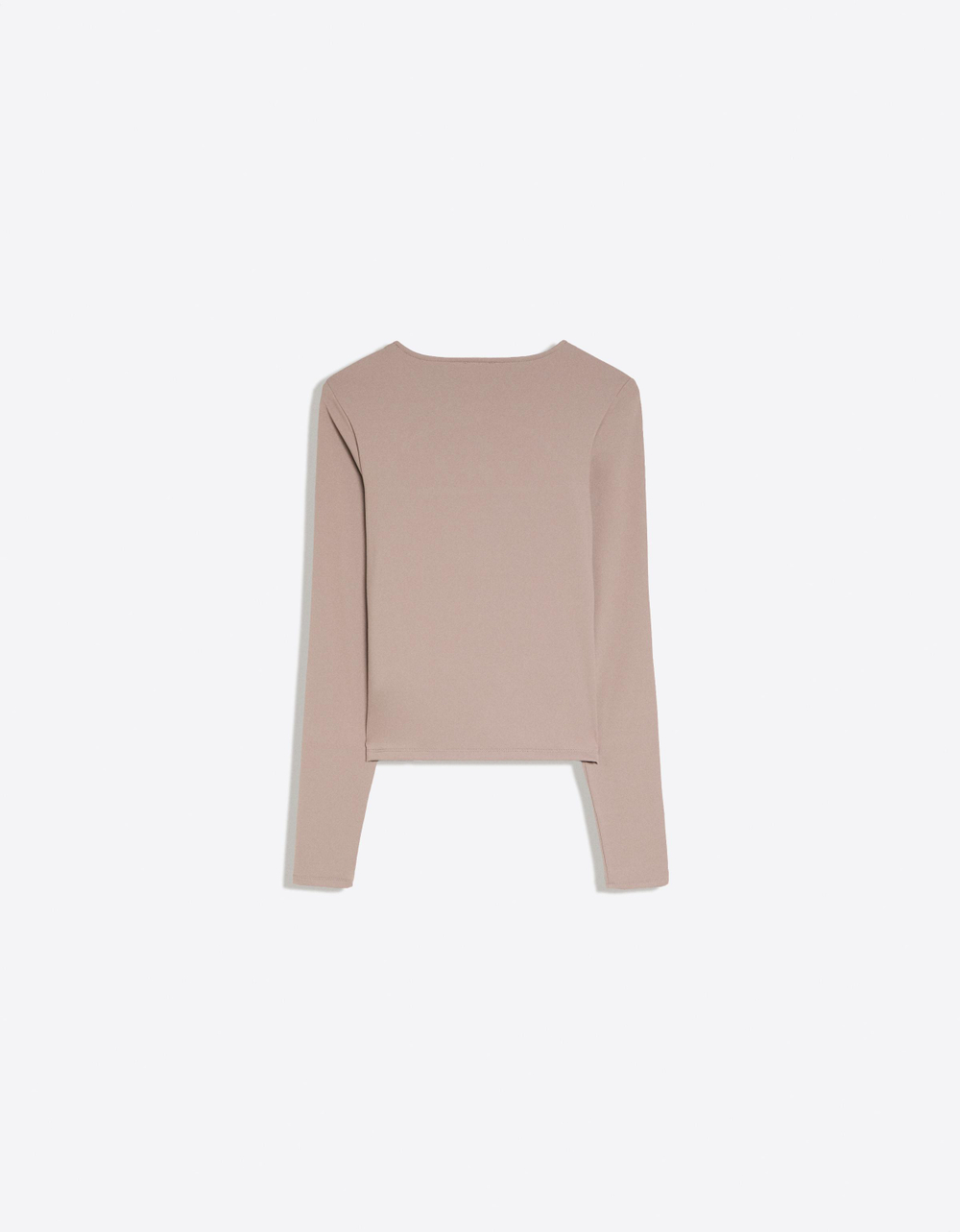Женский лонгслив с вырезами - BERSHKA