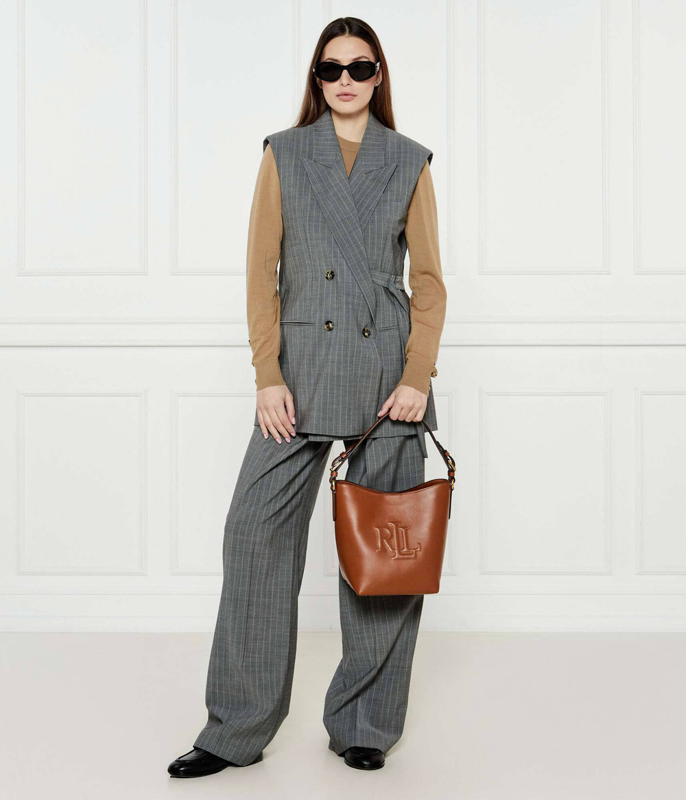 Кожаная сумка через плечо WITLEY LAUREN RALPH LAUREN - коричневый(431950855)