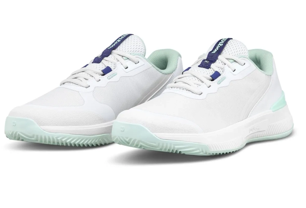 Женские теннисные кроссовки Wilson Intrigue Pro Clay - white/bay/skipper blue