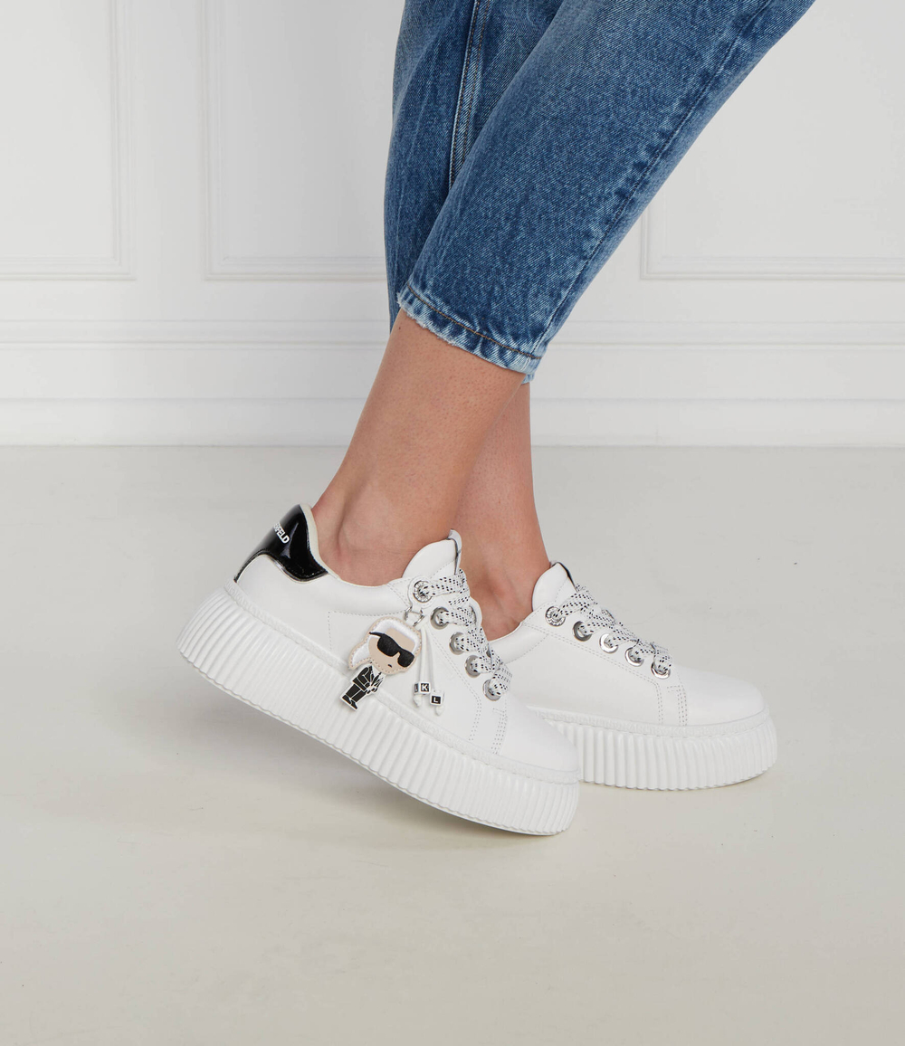 Кожаные кроссовки kreeper lo karl nft Karl Lagerfeld - белый(KL42376N)