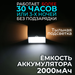 Уличный светильник на солнечной батарее с датчиком движения и света ledBEled 3.2W 400LM 6000К/6000К, настенный светодиодный фонарь