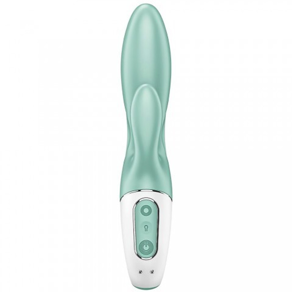 Вибратор-кролик Satisfyer Air Pump Bunny 5+, мятный