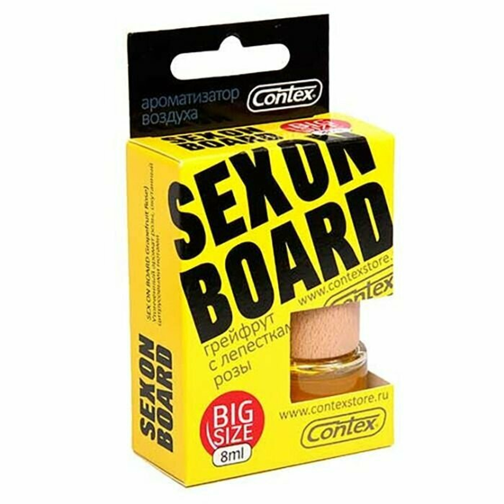 Ароматизатор подвесной "CONTEX SEX ON BOARD" 8мл (Grapefruit Rose)