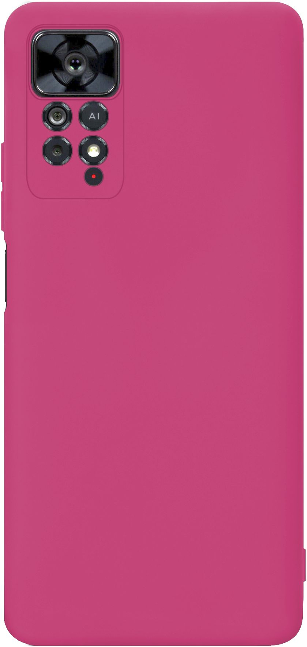 Мягкий Soft Touch чехол из силикона для XIAOMI REDMI NOTE 11 PRO 5G с бархатной подкладкой