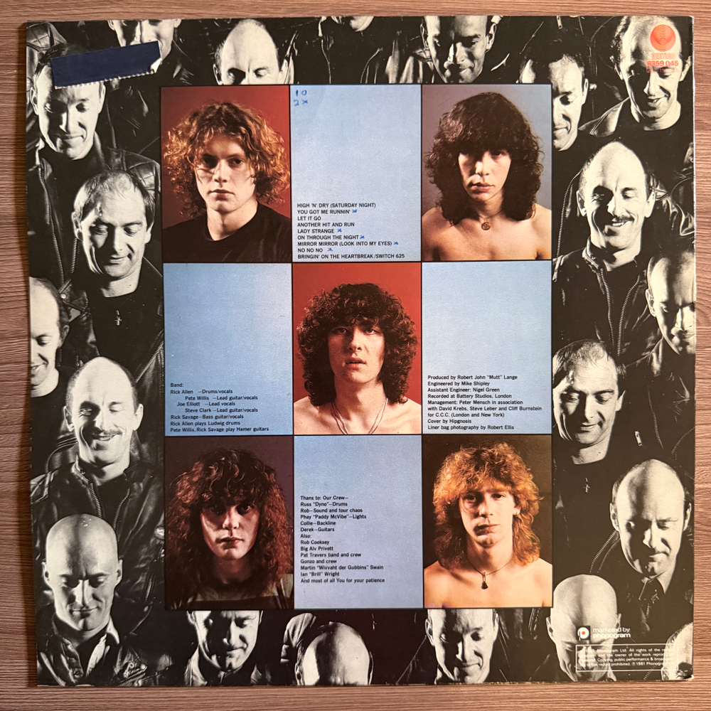 Виниловая пластинка Def Leppard ‎– High 'N' Dry LP