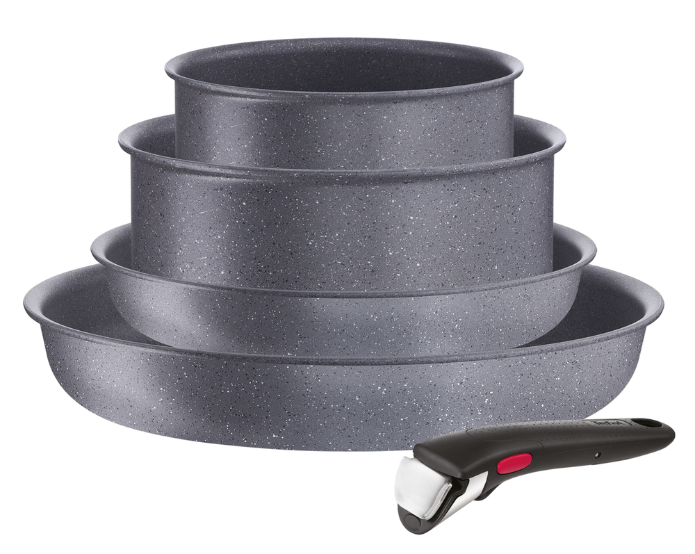 Набор посуды со съемной ручкой Tefal Ingenio Natural Force 5 предметов 16/20/22/28 см L3969053