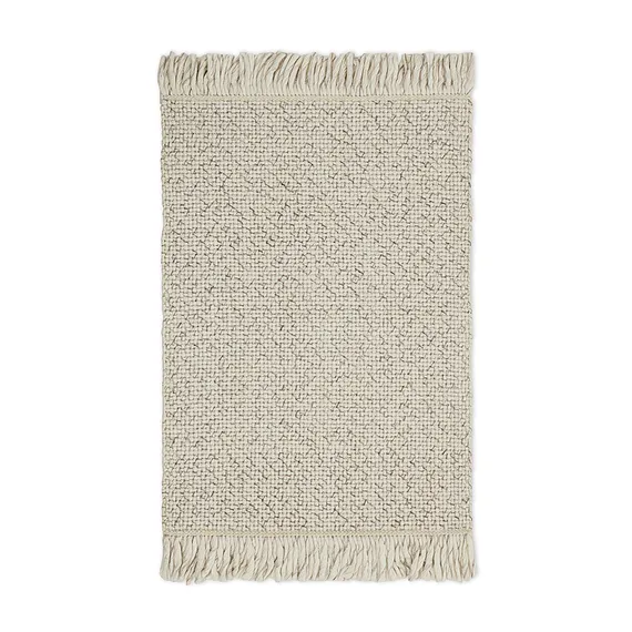 Ковер из переработанного пластика бежевого цвета из коллекции ethnic, 60х90 см