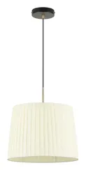 Светильник подвесной NewRgy 8215LAPL ANTIQUE BRASS+MATT BLACK+BEIGE, 40 Вт, чёрный и бежевый