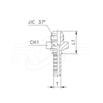 Фитинг DN 10 JIC (Ш) 7/8
