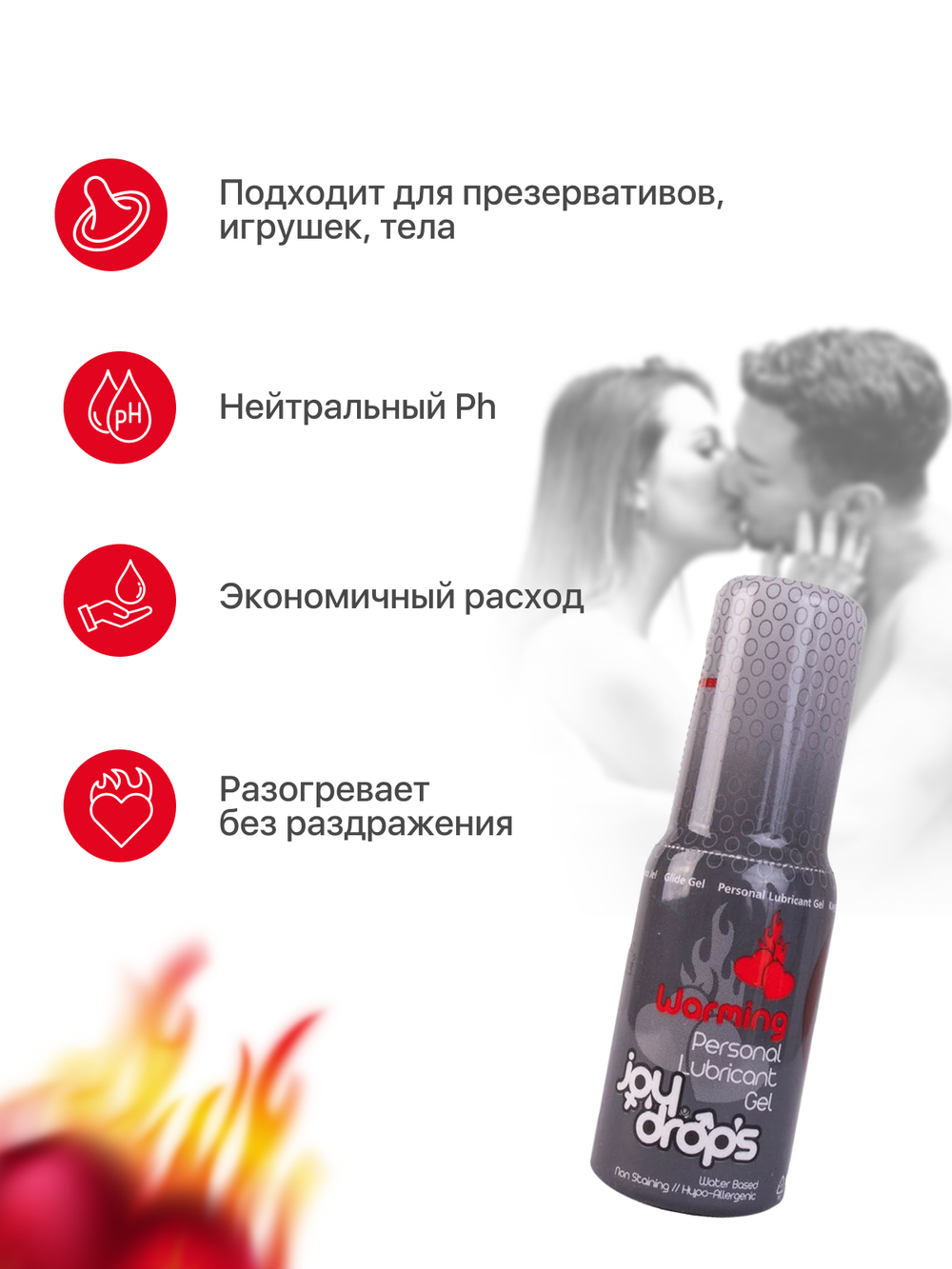 Смазка разогревающая Joydrops Warming