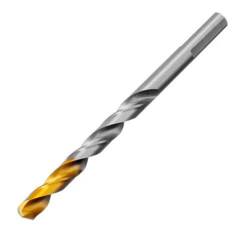 Сверло спиральное по металлу 7,0 x 109 мм, Р6М5, Golden Tip  Denzel