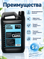 Foam Heroes PRO Crystal Glass концентрированный очиститель стекол на спиртовой основе, 5л