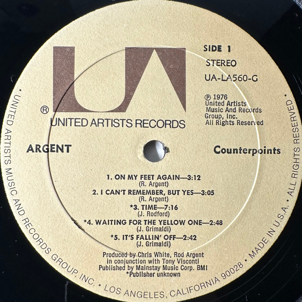 Argent – Counterpoints (США 1976г.)