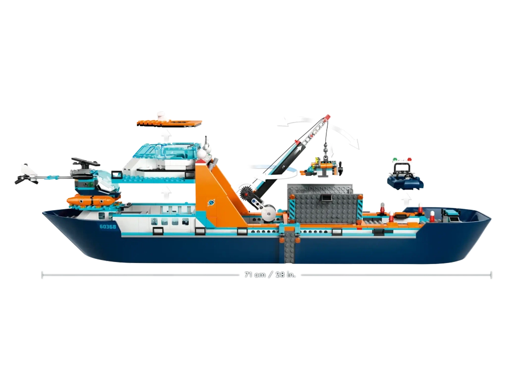 Конструктор LEGO City 60368 Корабль «Исследователь Арктики»