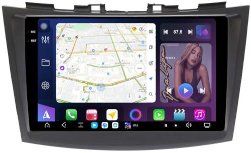 Магнитола для Suzuki Swift 4 2011-2015 - FarCar S500-TS20 монитор 9.5" 2K QLED на Android 14, Быстрейшая, CarPlay, 4G SIM-слот
