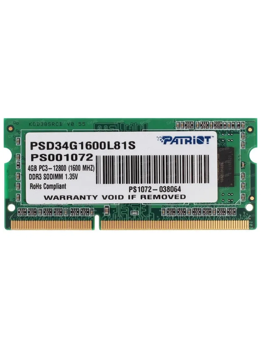 Оперативная память Signature PSD34G1600L81S 4 ГБ