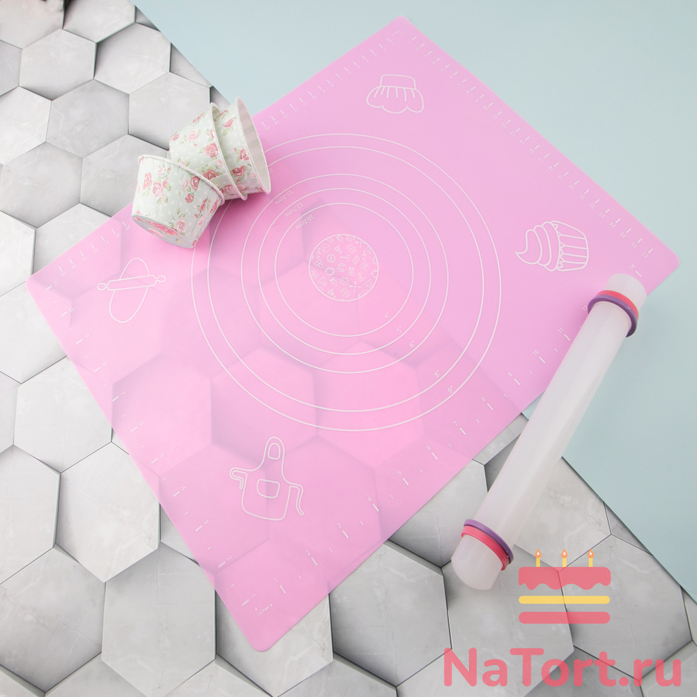 Силиконовый коврик с разметкой 40*30 см
