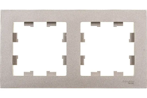 Рамка Systeme Electric ATLASDESIGN 2-постовая шампань 37457