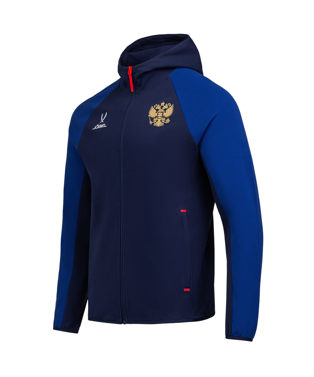 Худи на молнии JOGEL NATIONAL Essential Hooded FZ Jacket, синий/темно-синий