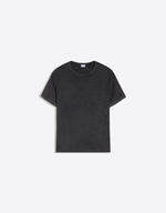 Мужская футболка slim fit в рубчик с коротким рукавом - BERSHKA