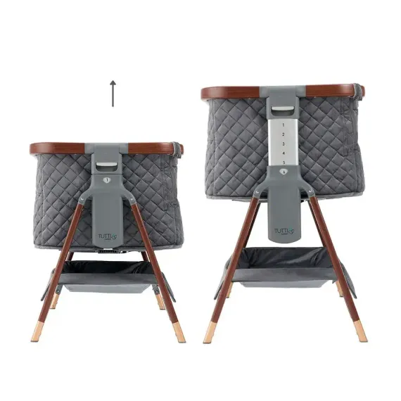 Колыбель приставная Tutti Bambini CoZee Luxe Walnut Cream с колесами