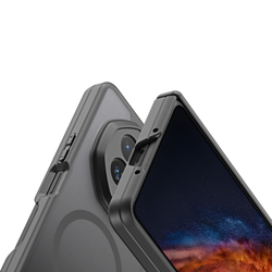 Усиленный чехол с черными рамками и с MagSafe для Honor Magic V6, серия Expn Series Magnetic от Dux Ducis