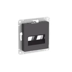 Накладка двойная для информационных функций типа Keystone Systeme Electric AtlasDesign Базальт ATN001490