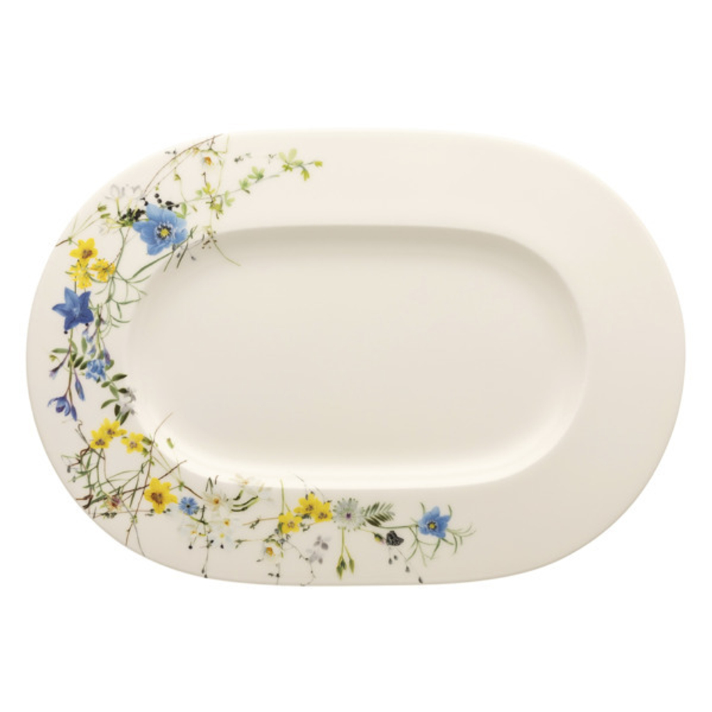 Блюдо овальное 34см Rosenthal Альпийские цветы