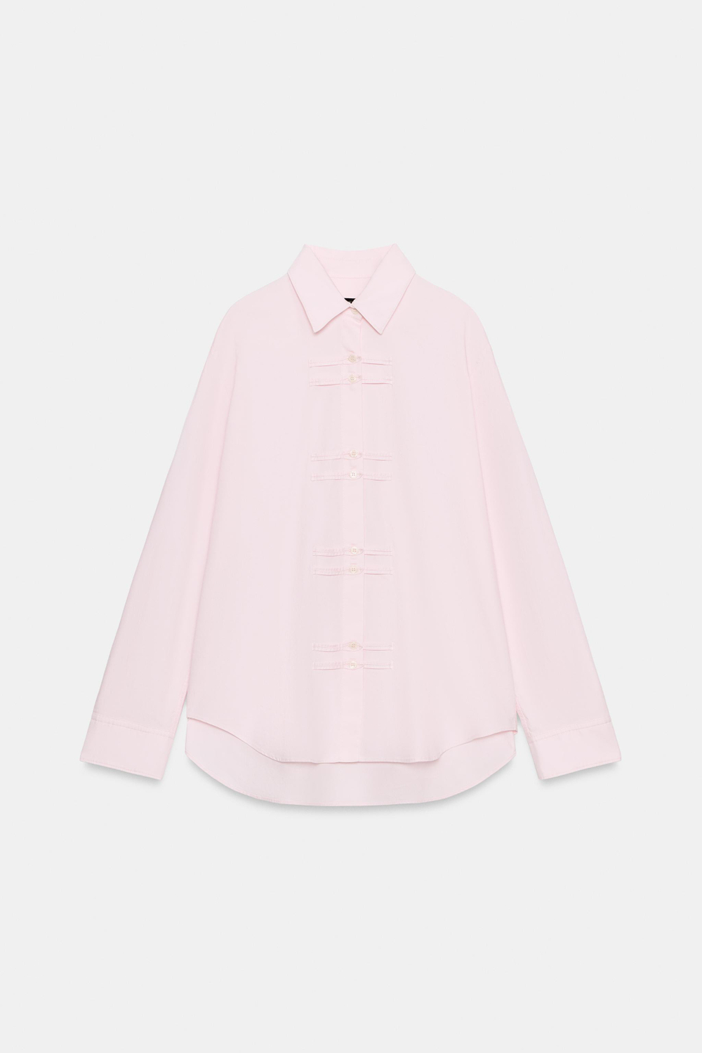 РУБАШКА OXFORD С АЛЖИРКАМИ ZW COLLECTION — ZARA
