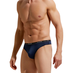 Мужские трусы-тонги с тонкой резинкой Second Skin Thong (Размер: M) (Цвет: белый)