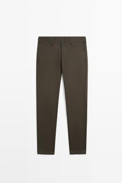 Massimo Dutti Зауженные брюки, коричневый