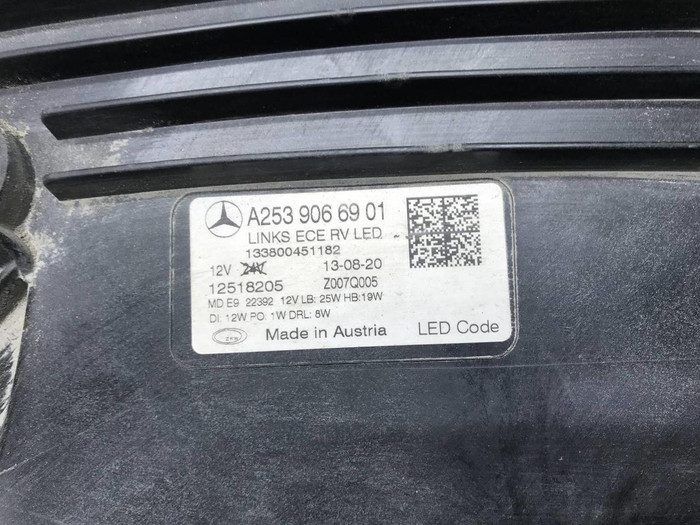 Фара левая Mercedes GLC X253 (2019-2022) LED