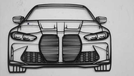 Панно автомобиль  "BMW"