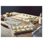 Контейнер пищевой с крышкой IKEA 365+, Стекло, Пластик, 3,1 л