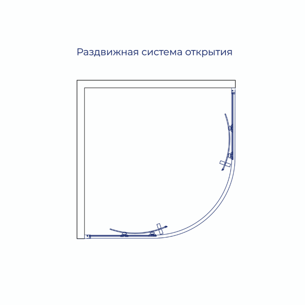 Душевой уголок RGW CL-54B (Прозрачное, 1000x1000)