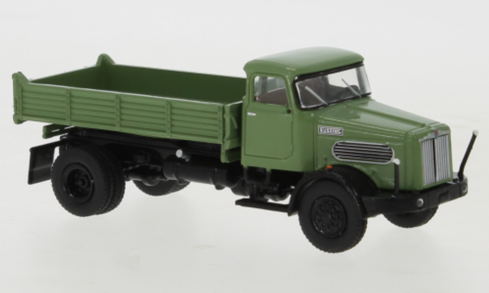 Самосвал Büssing Commodore SAK, зеленый, 1963, 1:87