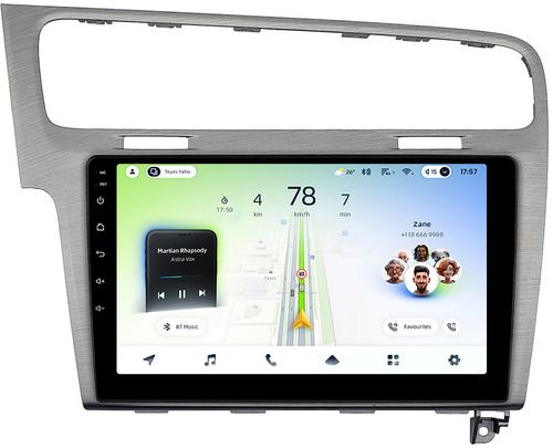 Магнитола для Volkswagen Golf 7 2012-2020 (рамка серебро) - Teyes CC4L монитор 10.1" IPS, Android 14, Быстрая, Snapdragon 662, CarPlay, 4G SIM-слот