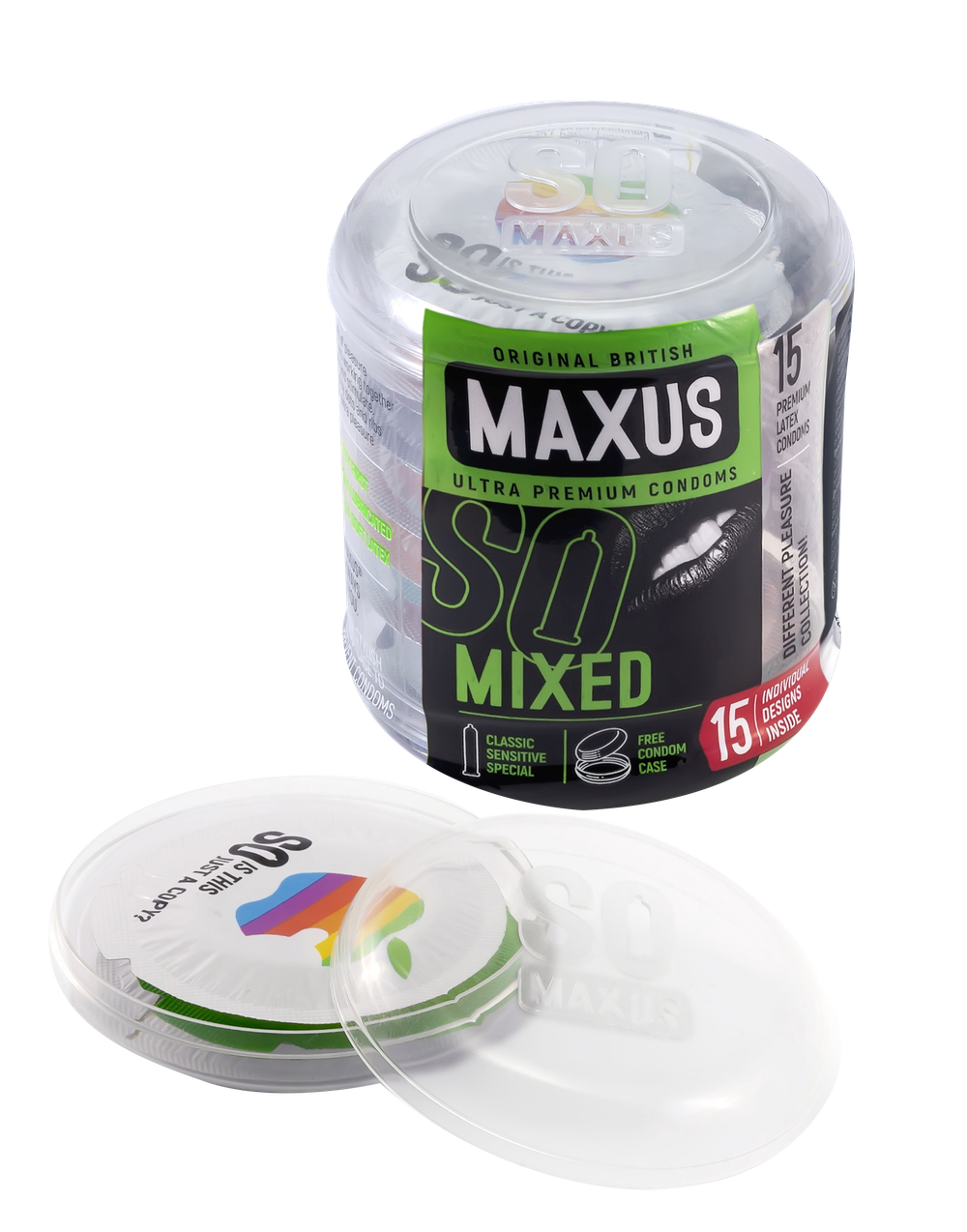 Презервативы микс-набор MAXUS Mixed №15 с кейсом