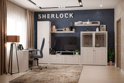 Шкаф для одежды и белья Sherlock 71 левый, ясень светлый