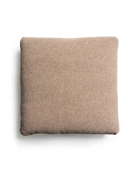 Подушка Blok из синели коричневого цвета, 60 x 60 см
