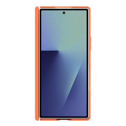 Усиленный чехол оранжевого цвета с MagSafe для Samsung Galaxy Z Fold 7, серия Expn Series Magnetic от Dux Ducis
