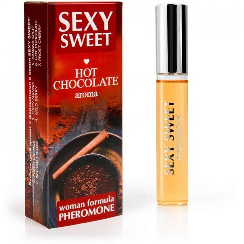 Арома средство для тела с феромонами SEXY SWEET HOT CHOCOLATE с ароматом шоколада (Цвет: прозрачный)