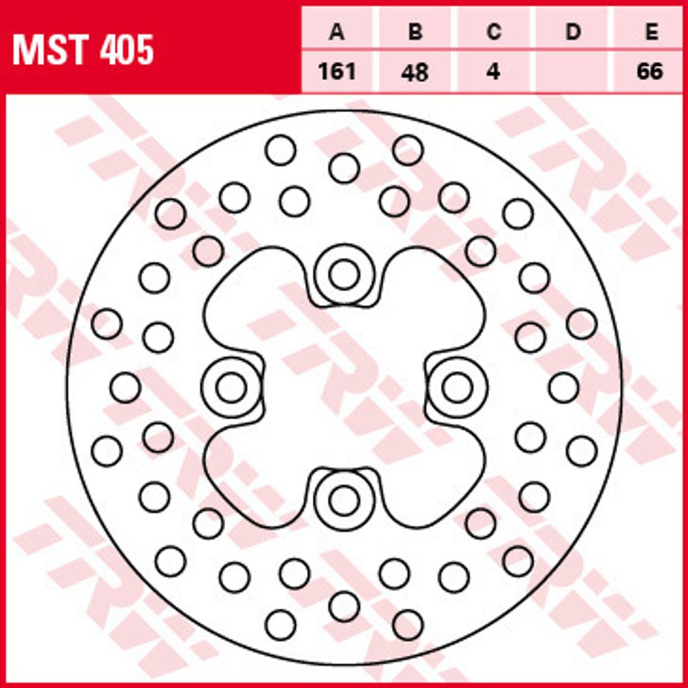 Диск тормозной TRW MST405 Диск тормозной TRW MST405