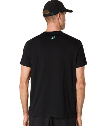 Мужская теннисная футболка Asics Court Core Graphic - performance black