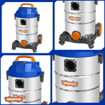 Пылесос промышленный WADFOW WVR4A30 1200 Вт 30 л