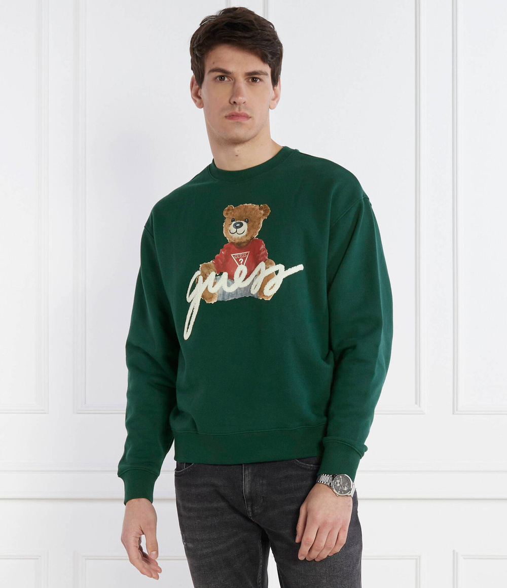 Худи GUESS - зеленый(M4RQ34 KBJ31)